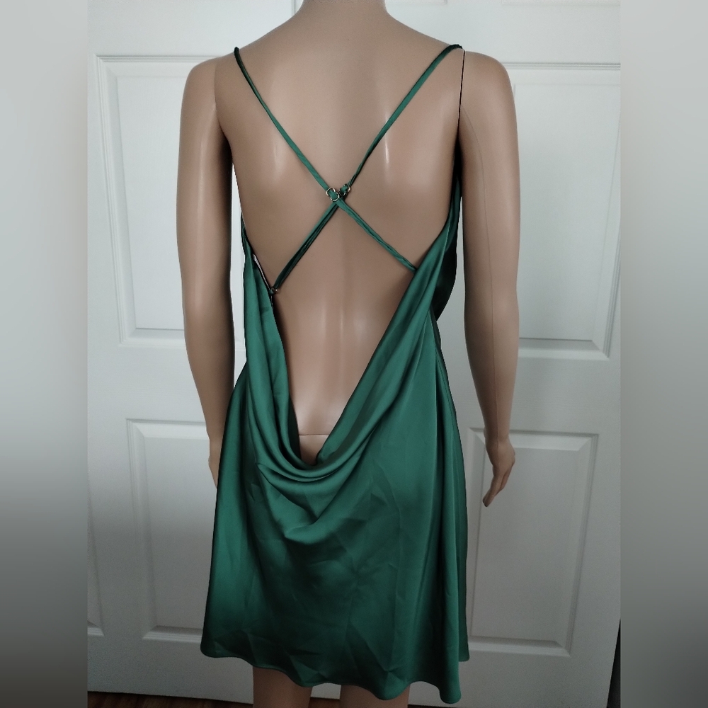 Lovers and Friends Boa Mini Dress in Green Large - Picture 4 of 7